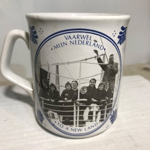 Vintage Vaarwel Mijn Nederland Zuiderkruis Ship Mug - Picture 4 of 8